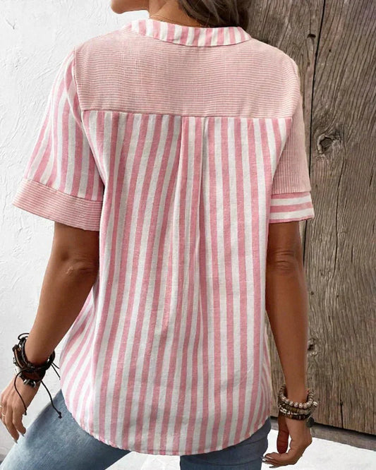 Soft Striped Blouse