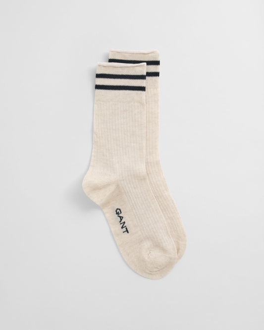 Striped Ribbed Socks