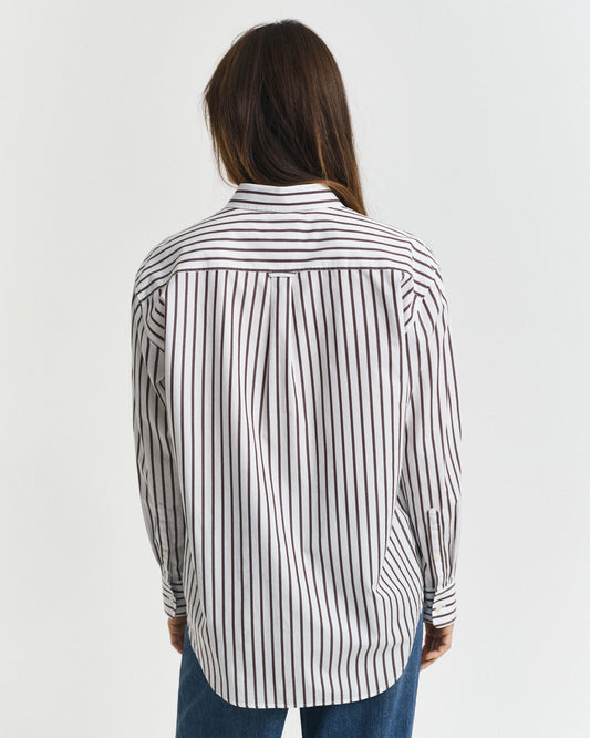 Relaxed Fit Classic Striped Poplin Shirt