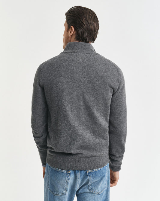 Superfine Lambswool Half-Zip Sweater