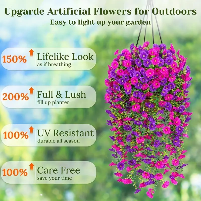 💖Mother's Day Hot Sale🌺UV Resistant Hanging Artificial Morning Glory Vine