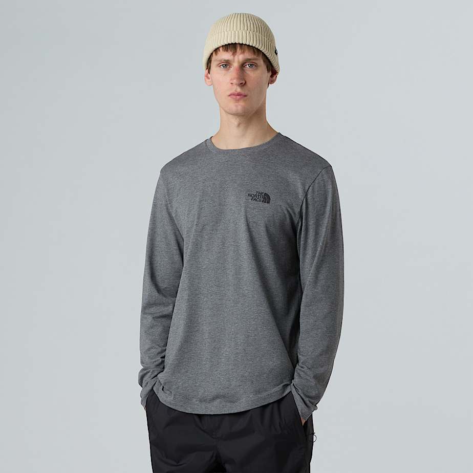 Men's Long-Sleeve Simple Dome T-Shirt