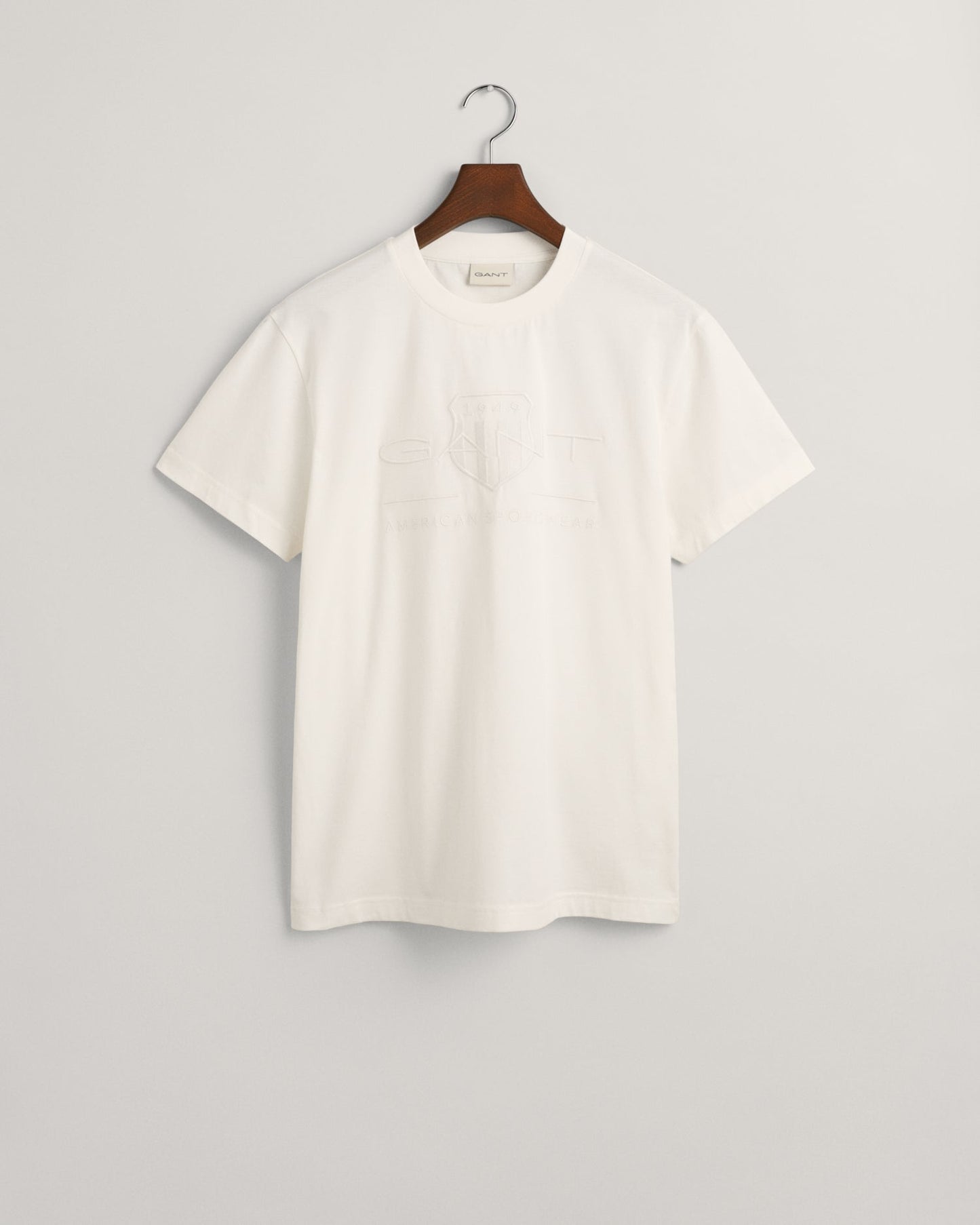Men's Tonal Shield T-Shirt - EGGSHELL