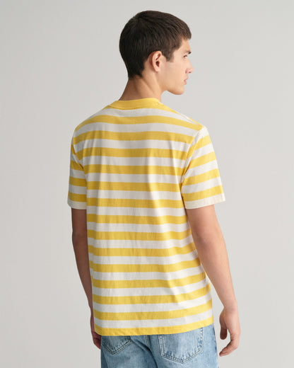 Men's Multi Striped T-Shirt - SMOOTH YELLOW