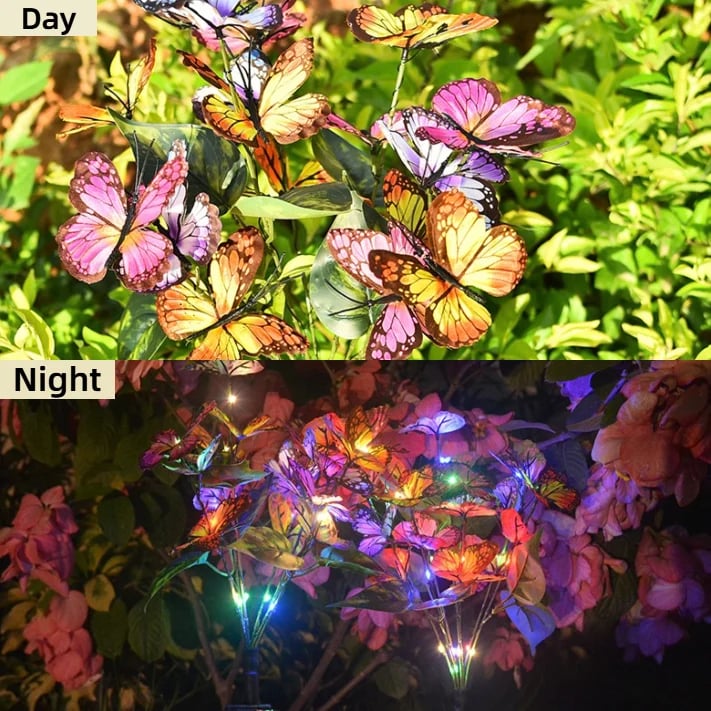 🦋HOT SALE 49% OFF🔥Chikalabs Garden Led Solar Butterfly Stake Lights