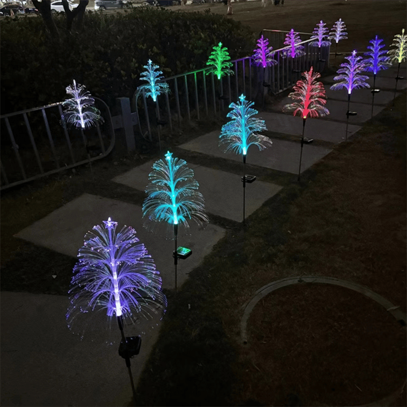 🎄Chikalabs Garden 7-Color  Gradient Solar Christmas Tree Lights