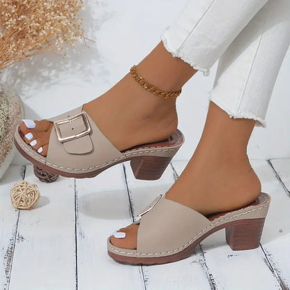 Women's Solid Color Stylish Sandals