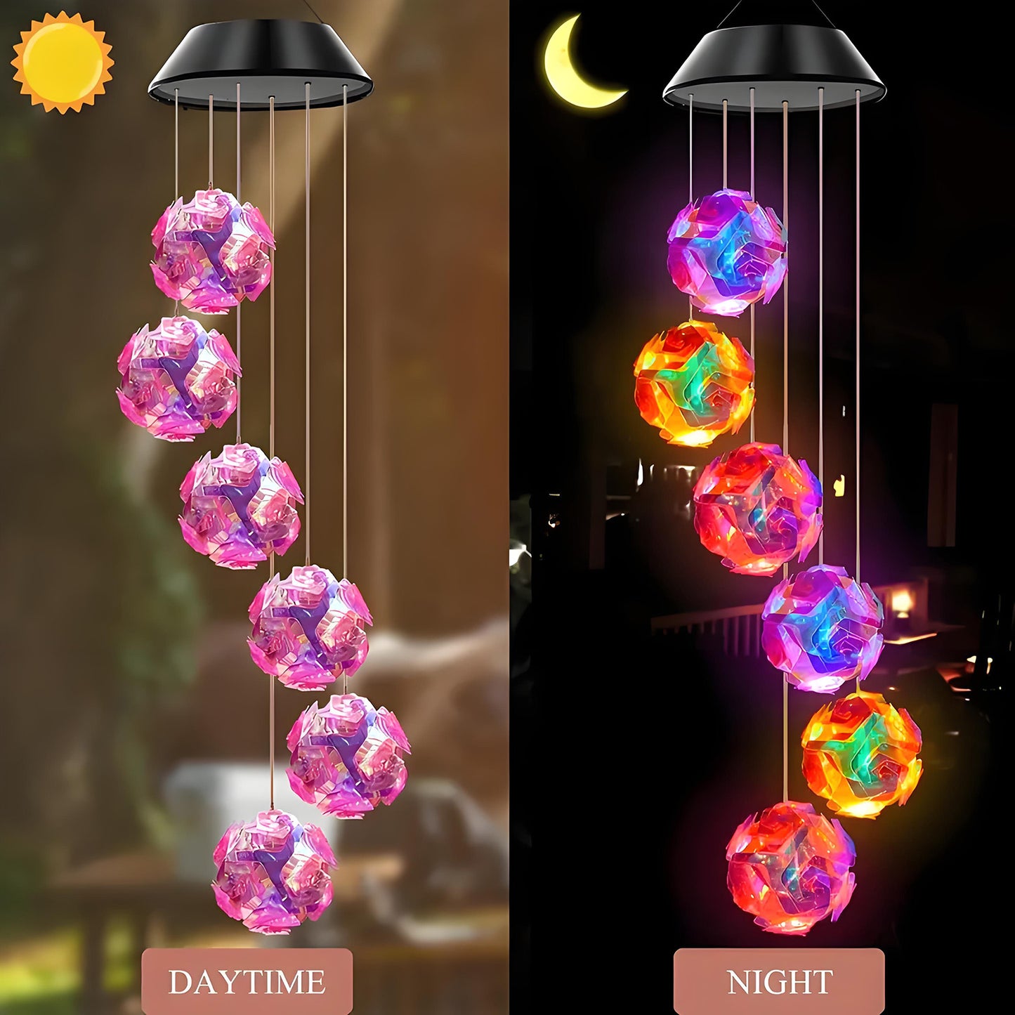 🦋 Beautify Your Garden 2025- ✨Chikalabs Creative Hummingbird Solar Wind Chimes