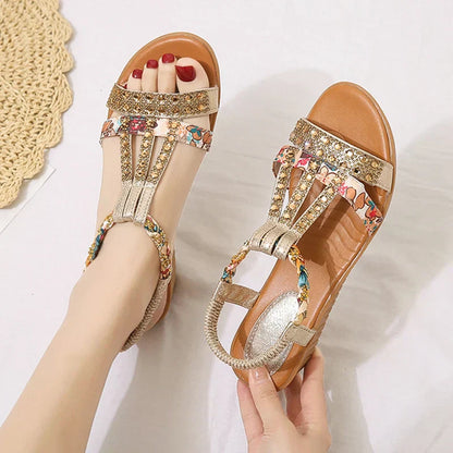 Women's New Summer Rhinestone Open Toe Orthopaedic Sandals