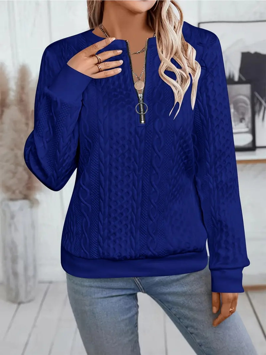 ✨Best-1 Sale Sweatshirt 2025✨Women's Elegant Snake Print Zip-Up Sweatshirt Long Sleeve Round Neck Casual Pullover