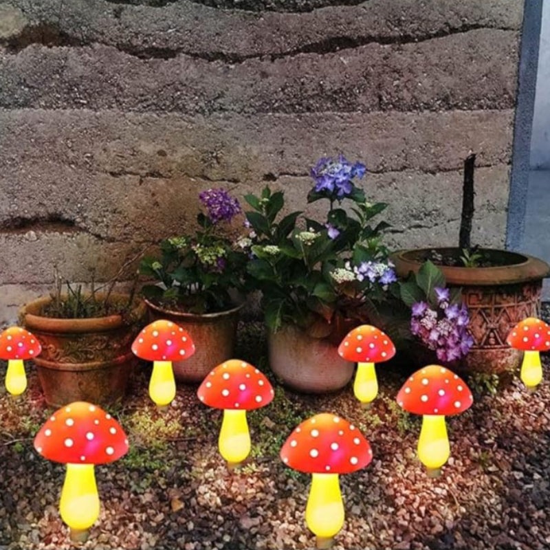 🍄Chikalabs Garden Colorful Solar Mushrooms Light