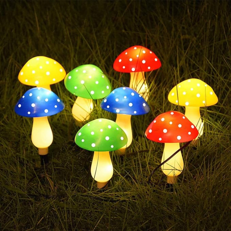 🍄Chikalabs Garden Colorful Solar Mushrooms Light