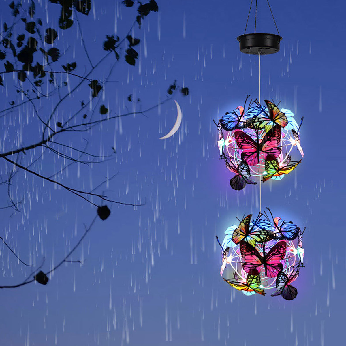🦋 Beautify Your Garden 2025- ✨Chikalabs Creative Hummingbird Solar Wind Chimes