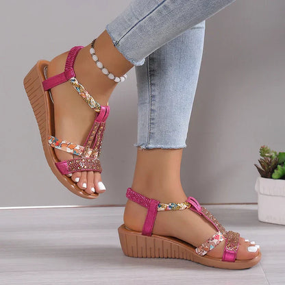 Women's New Summer Rhinestone Open Toe Orthopaedic Sandals