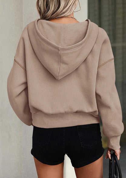 ⏰LAST DAY SAVE 59%💥Women's Fall/Winter Half Zip Hoodie Pullover