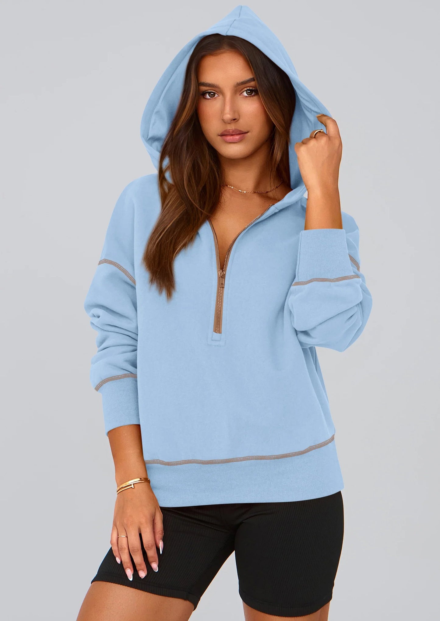 ⏰LAST DAY SAVE 59%💥Women's Fall/Winter Half Zip Hoodie Pullover