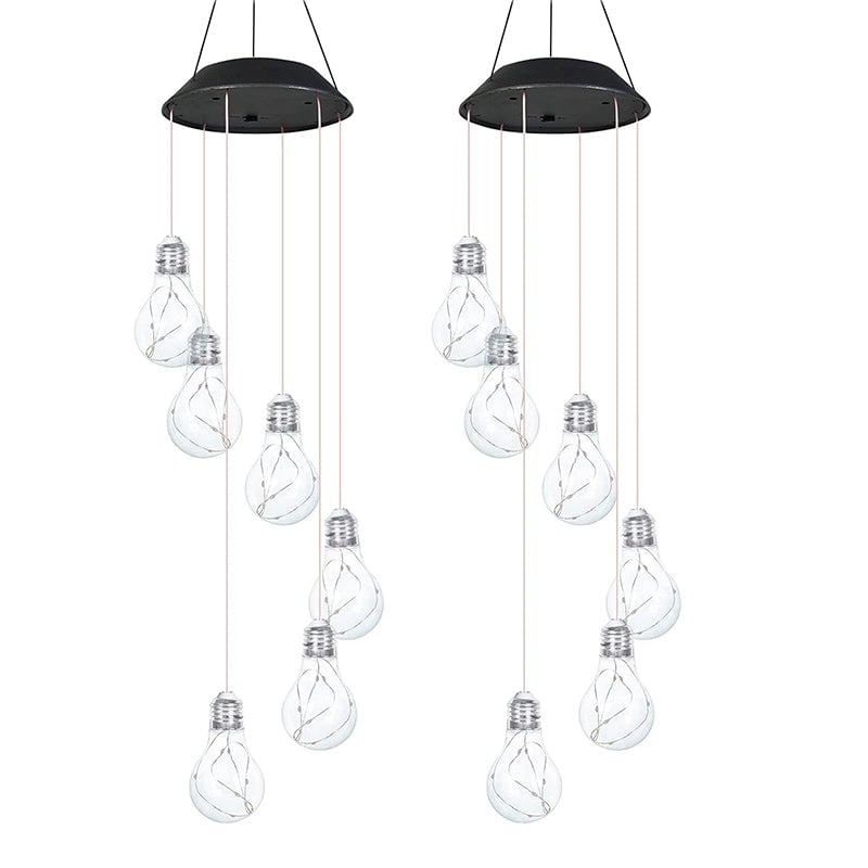 🔥2025 BEST GIFT TO FAMILY🔥Colorful LED Solar-Powered Light Bulb Wind Chimes