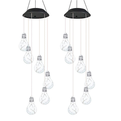 🔥2025 BEST GIFT TO FAMILY🔥Colorful LED Solar-Powered Light Bulb Wind Chimes