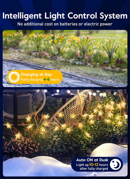 💐Chikalabs Garden Solar Garden Lights, 2 Lighting Modes