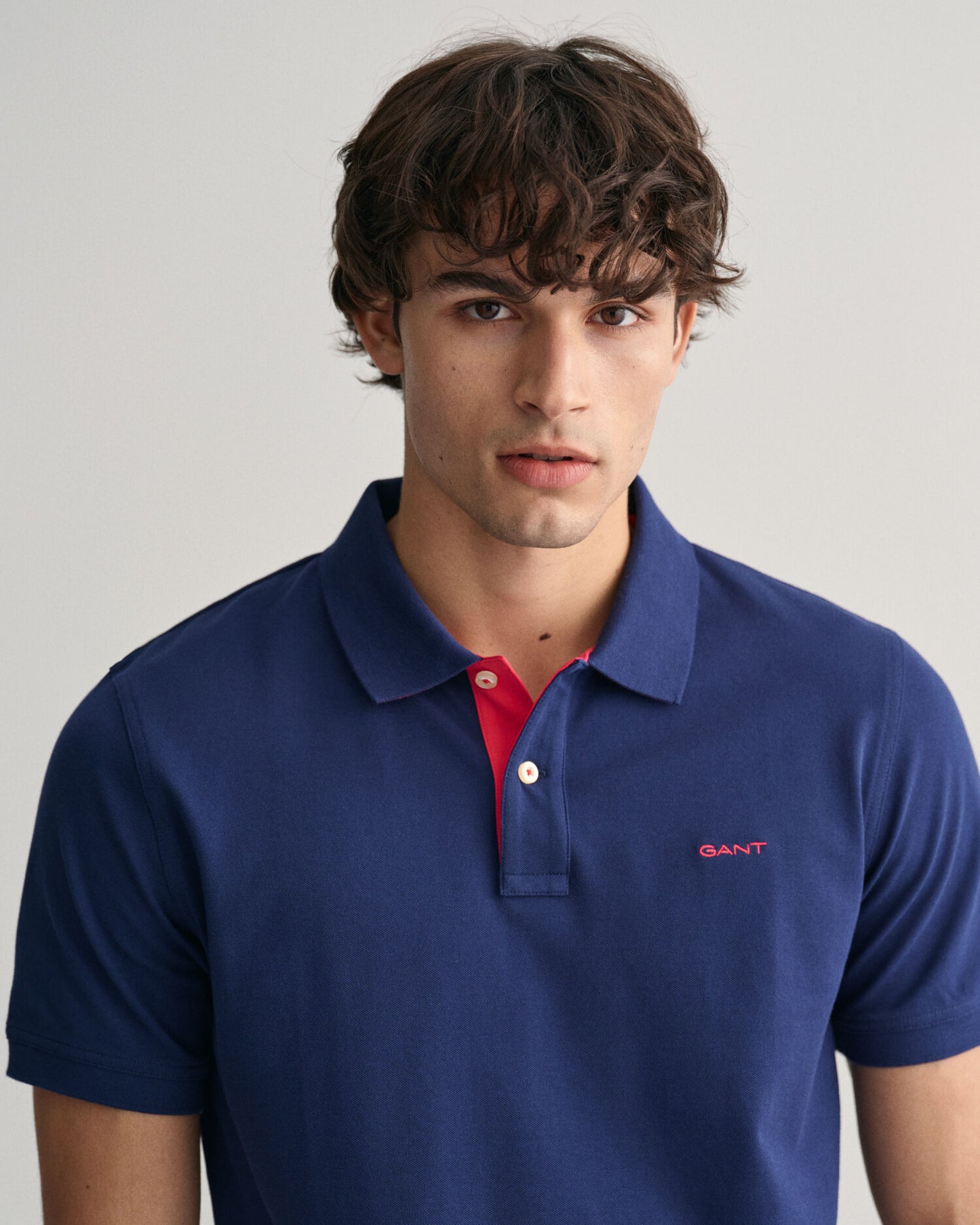 Contrast Piqué Polo Shirt