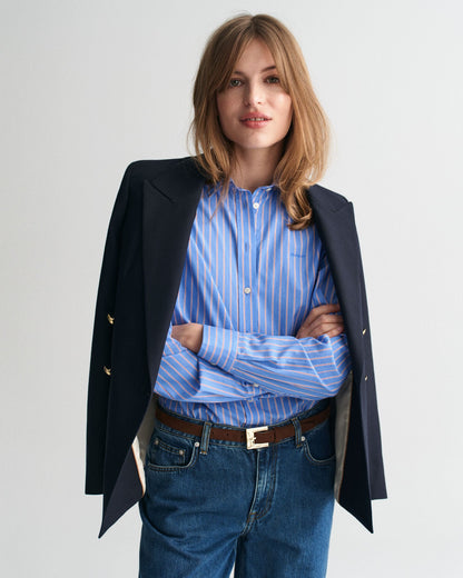 Regular Fit Classic Striped Poplin Shirt