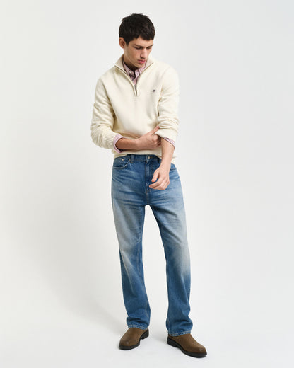 Casual Cotton Half-Zip Sweater