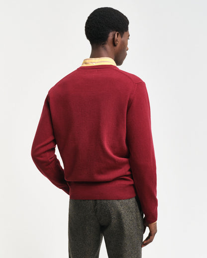 Superfine Lambswool V-Neck Sweater