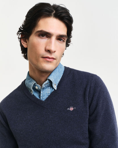Superfine Lambswool V-Neck Sweater