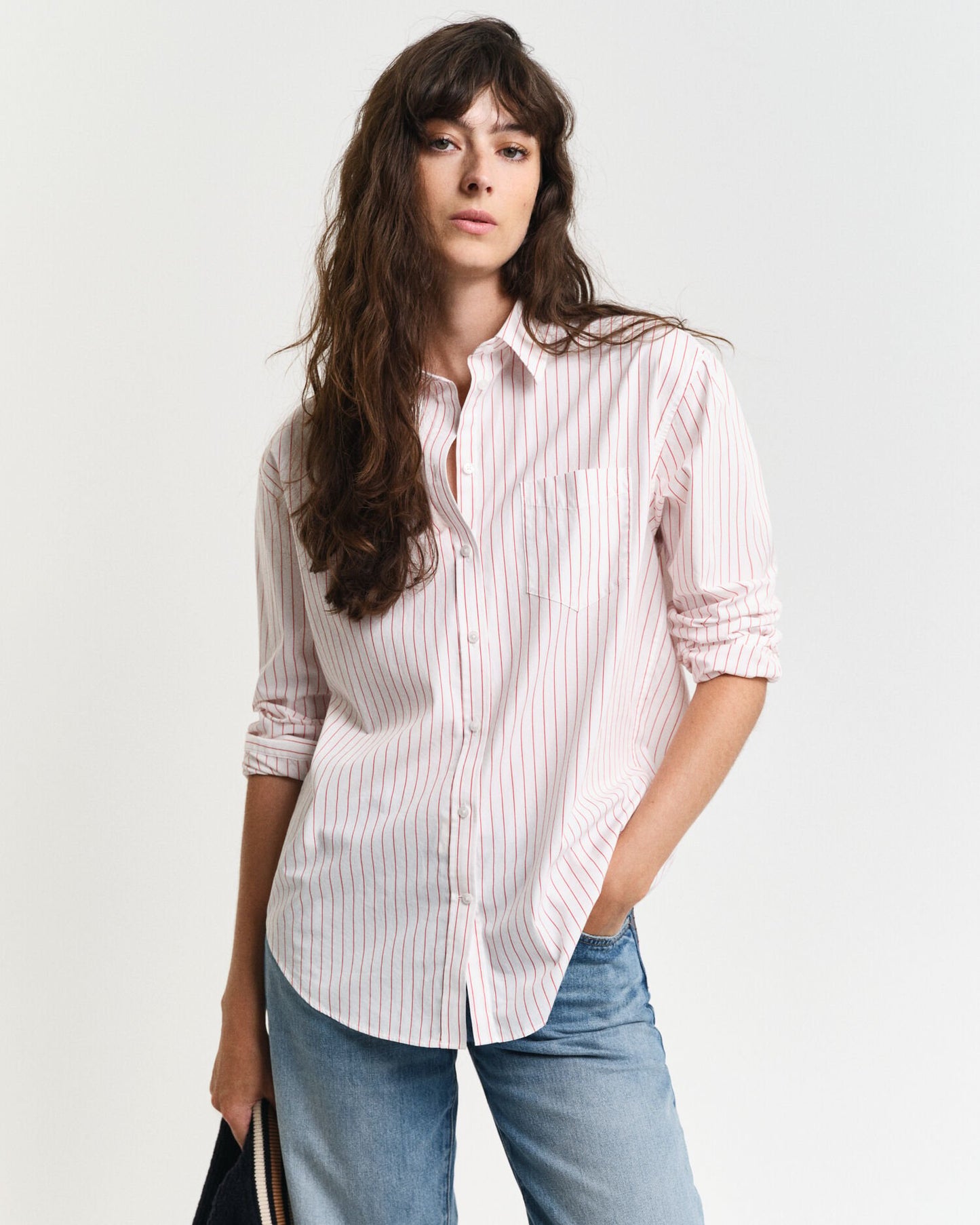 Relaxed Fit Classic Striped Poplin Shirt