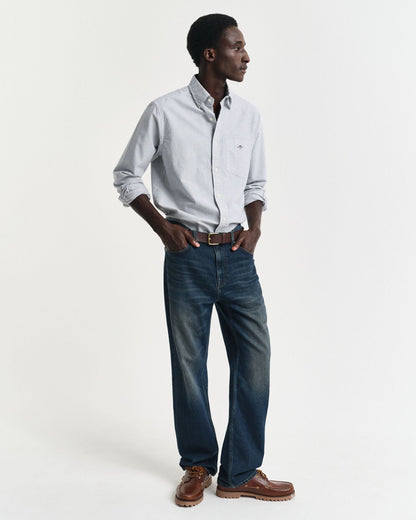 Regular Fit Banker Stripe Classic Oxford Shirt