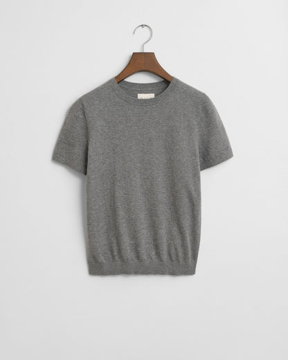 Lightweight Short Sleeve Crew Neck Sweater