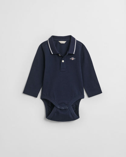Baby Shield Piqué Long Sleeve Bodysuit