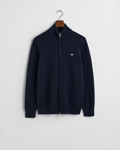 Casual Cotton Zip Cardigan