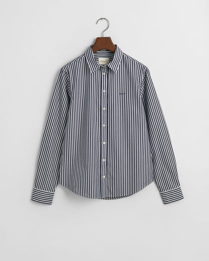 Regular Fit Classic Striped Poplin Shirt