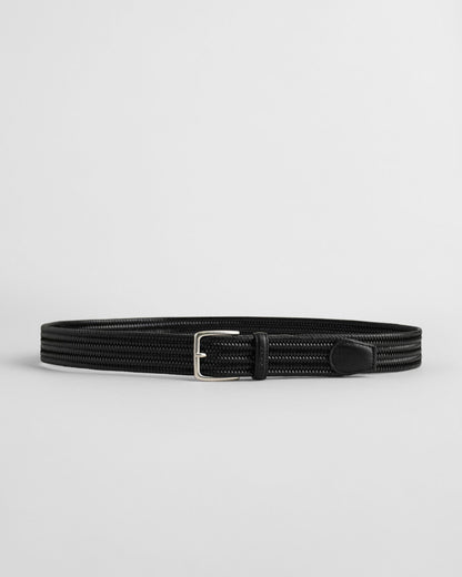 Braided Elastic Leather Belt