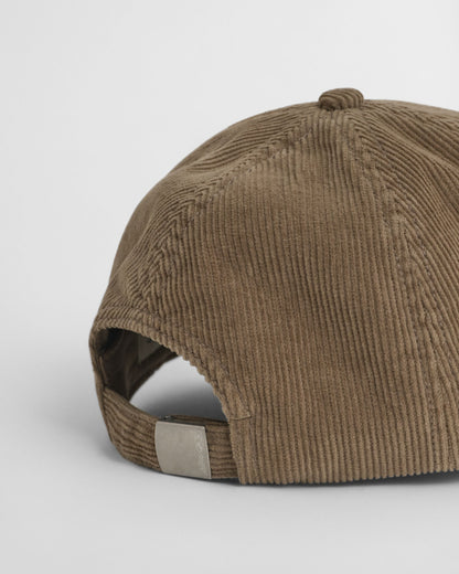 Embroidered Washed Corduroy Cap