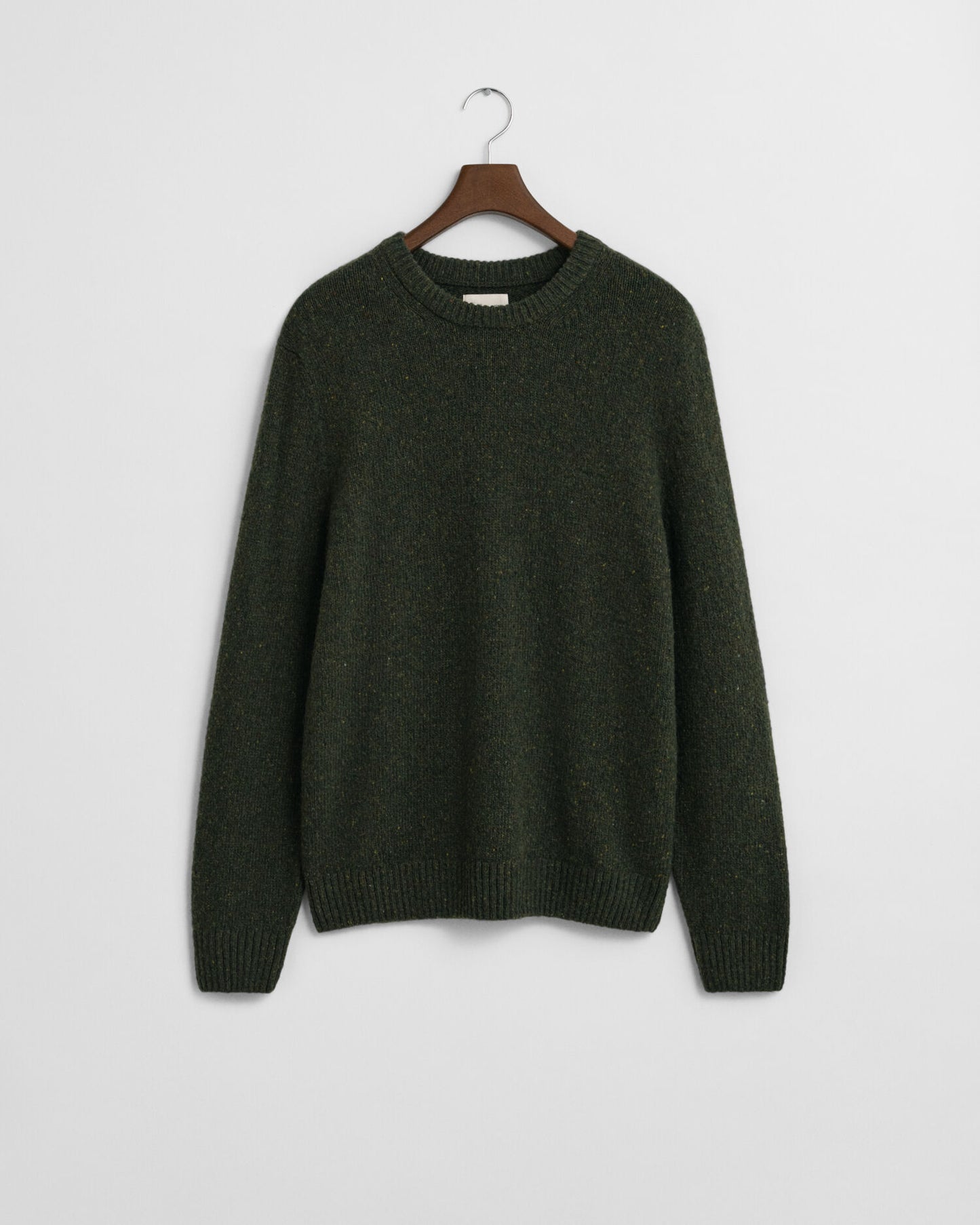 Wool Blend Nepps Crew Neck Sweater