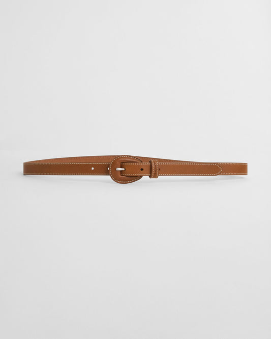 Leather Covered Buckle Belt
