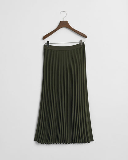 Pleated Midi Skirt