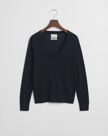 Extra Fine Merino Wool V-Neck Sweater