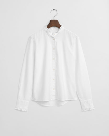 Classic Oxford Frill Blouse