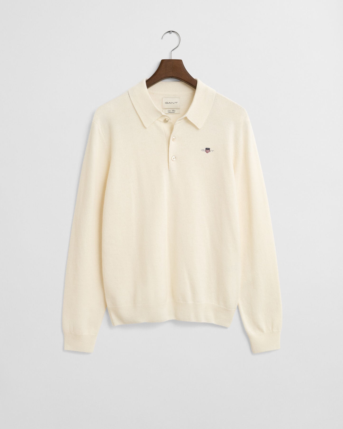 Superfine Lambswool Polo Sweater