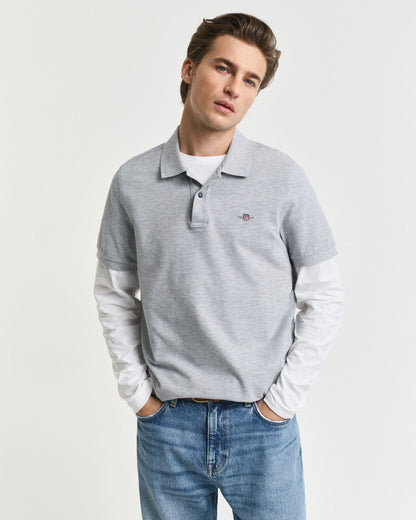 Regular Fit Shield Piqué Polo Shirt