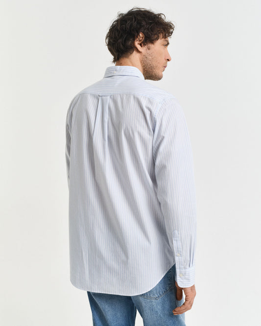 Regular Fit Striped Poplin Shirt