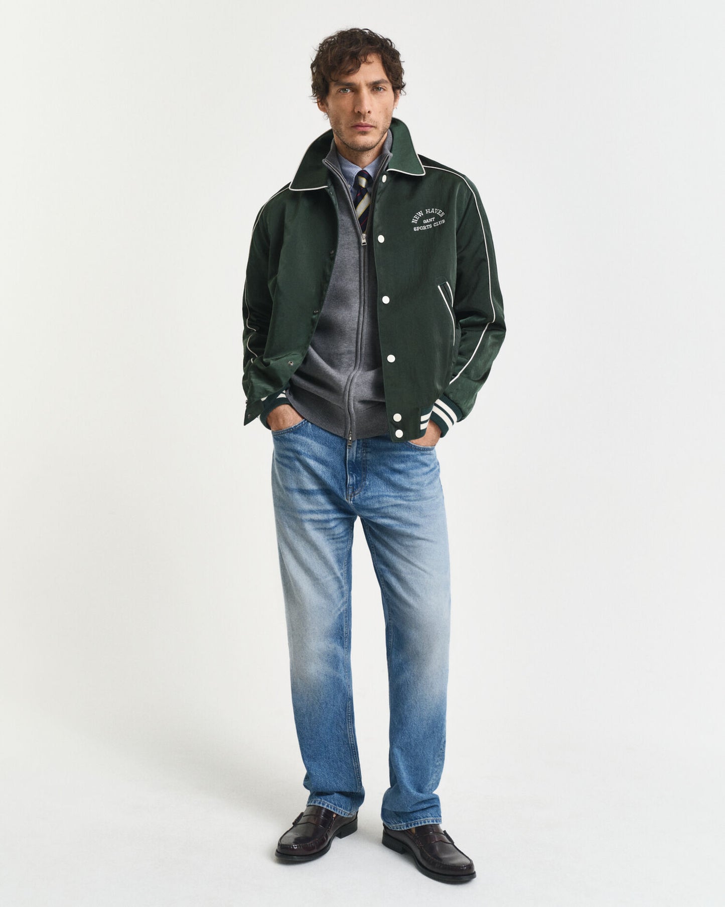 Casual Cotton Zip Cardigan