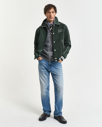 Casual Cotton Zip Cardigan