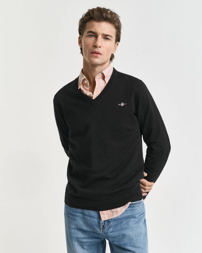 Classic Cotton V-Neck Sweater