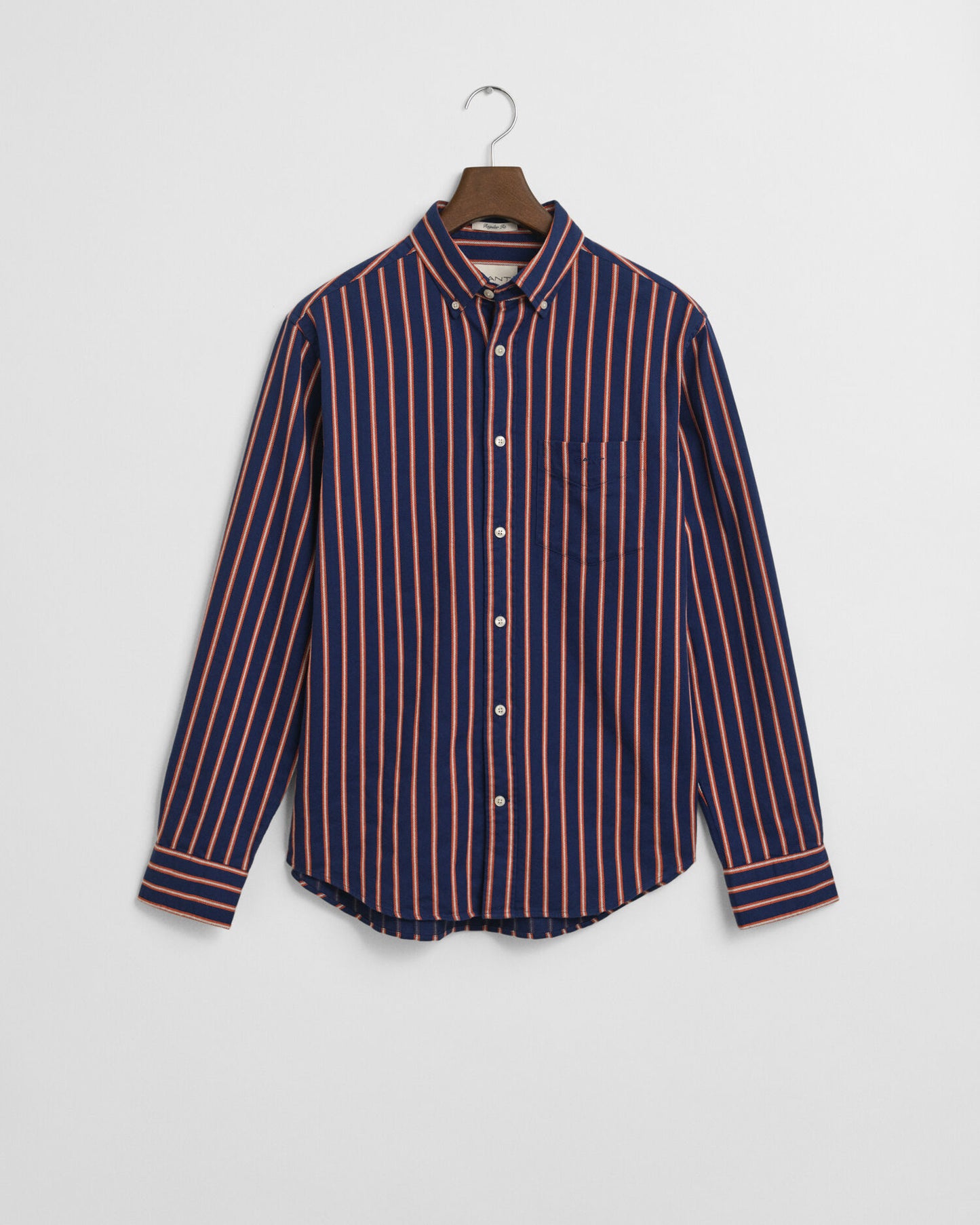 Regular Fit Dobby Striped Twill Shirt