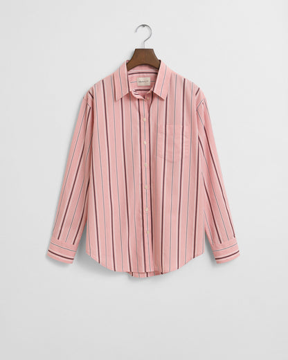 Relaxed Fit Classic Striped Poplin Shirt