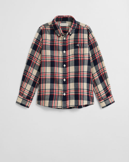 Kids Checked Flannel Shirt